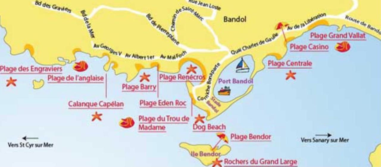 L Annexe 50M De La Plage باندول المظهر الخارجي الصورة